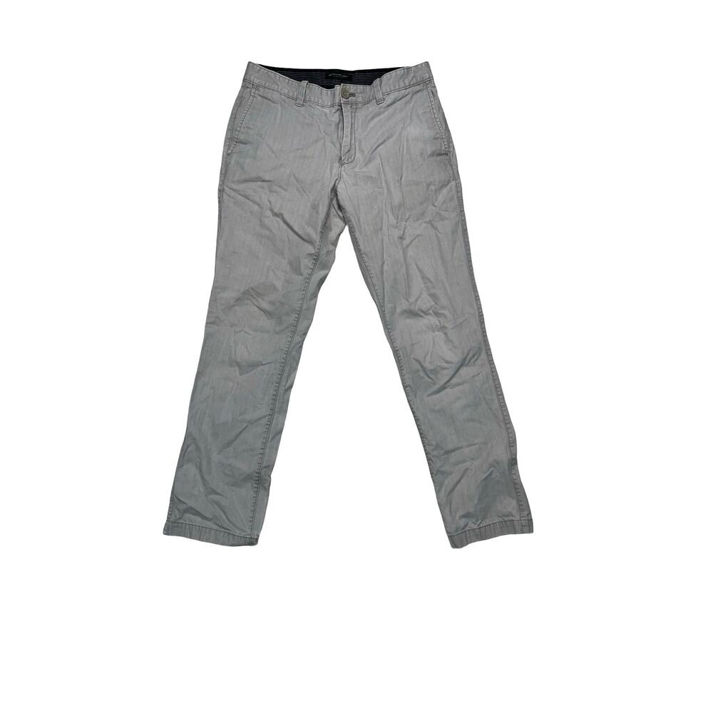 Banana Republic Aiden Pants Mens 32x32 Gray Slim Casual Chinos